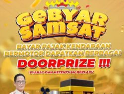 Apresiasi kepada masyarakat taat pajak, Samsat Metro adakan Gebyar Berhadiah Emas