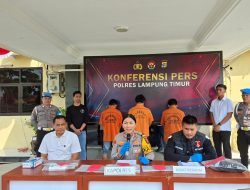 Tiga Kasus Curas Terungkap di Lampung Timur, Senjata Api Rakitan Ikut Diamankan