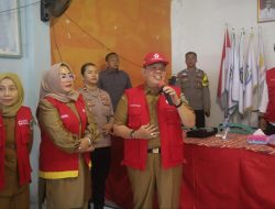PMI Lampung Timur Tebar Kebaikan, Ratusan Warga Terima Bantuan Beras