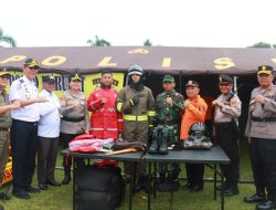 Cegah Dampak Cuaca Ekstrem, AKBP Heti Patmawati Pimpin Apel Kesiapsiagaan Bencana di Lampung Timur